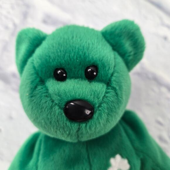 1997 Erin Beanie Baby NO PAPER TAG St Patrick's Day Lucky Irish Shamrock - Picture 5 of 9